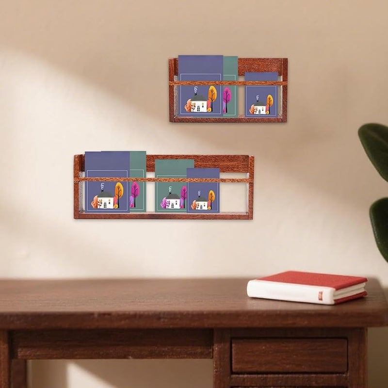 Style B Short Long Miniature Bookshelf Dollhouse Decor 1 8 1 6 Scale Accessory - Image 2